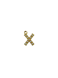 Gold Pearl Letter Charm Pack