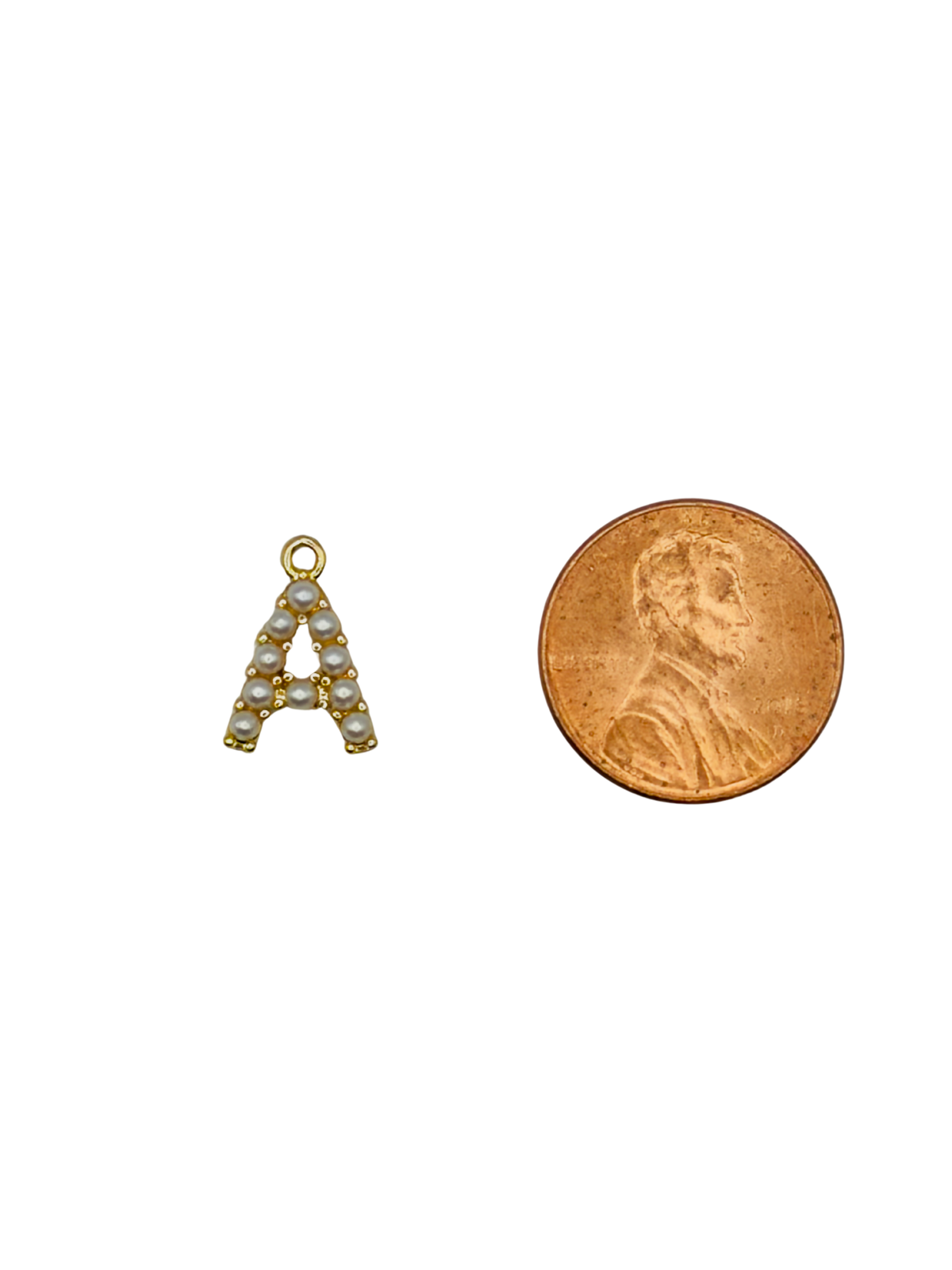 Gold Pearl Letter Charm Pack