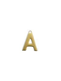 Gold Block Letter Charm Pack