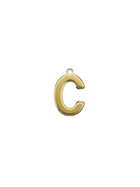 Gold Block Letter Charm Pack