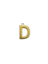 Gold Block Letter Charm Pack