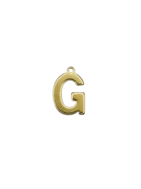 Gold Block Letter Charm Pack