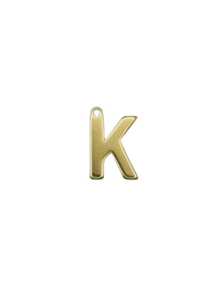 Gold Block Letter Charm Pack