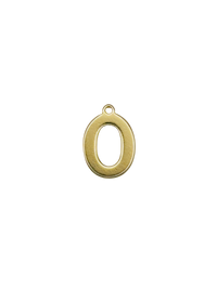 Gold Block Letter Charm Pack