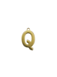 Gold Block Letter Charm Pack