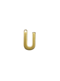 Gold Block Letter Charm Pack