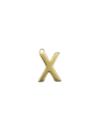 Gold Block Letter Charm Pack