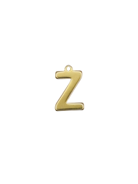 Gold Block Letter Charm Pack