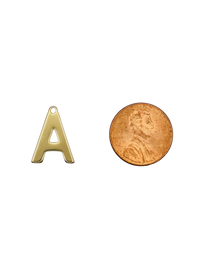 Gold Block Letter Charm Pack
